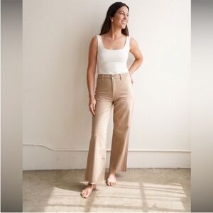 CJLA Jaymee Khaki Wide Leg Jeans